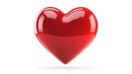 Stylish Red Heart Emoji Vector, Graphic Design, Digital Art, Modern Aesthetic, Glossy Finish