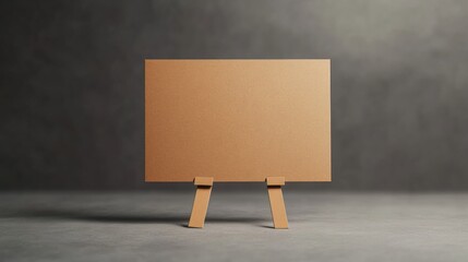 Blank Protest Sign on Plain Surface for Custom Text Photorealistic Minimalist Image