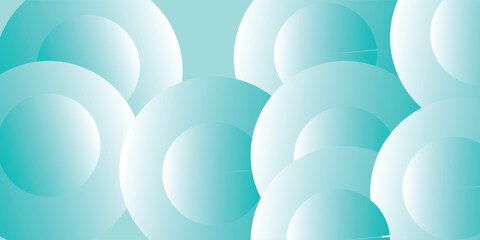 Abstract background with turquoise metaball shapes. Morphing organic azure blobs. Vector 3d illustration. Abstract 3d background. Liquid blue shapes. Banner or sign design