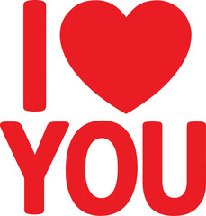 I Love You - Vector 