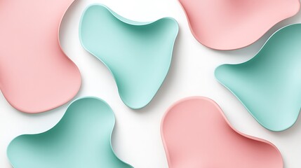 Pastel Dreams: Abstract 3D Render