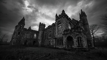 Haunted house, a place of horror and terror