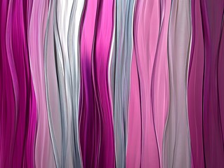 Elegant abstract background pink and silver wavy pattern design with modern style