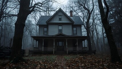 Haunted house, a place of horror and terror