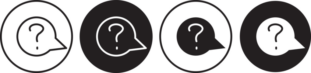 Interrogation icon . design, inquiry symbol, asking, problem, doubt, confusion