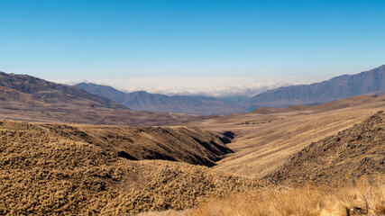 El infiernillo, Tafi del Valle, Tucuman landscape on a warm spring morning