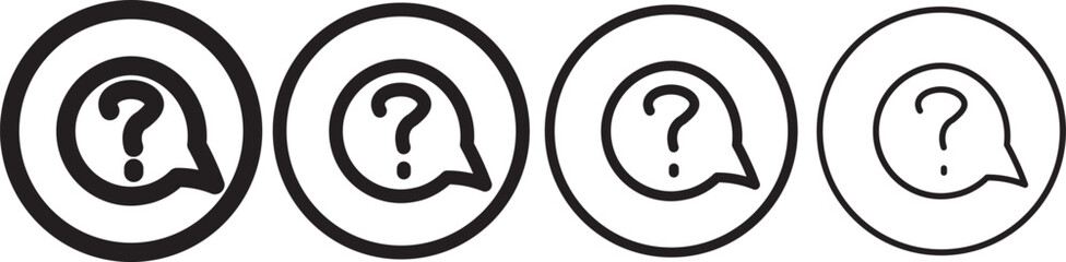 Interrogation icon . design, inquiry symbol, asking, problem, doubt, confusion