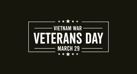 Vietnam war veterans day march banner background illustration