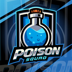 Poison squad esport mascot logo design