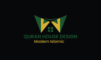 Modern Islamic Real Estate Logo Vector. Geometric Property and Architecture Design. Arabic House Template