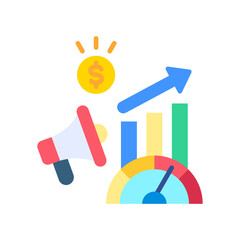 Sales Performance flat color icon