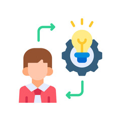 Entrepreneurial Spirit flat color icon