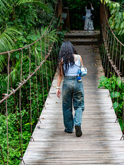 Thai Girl on Holiday at Khao Yai Thailand