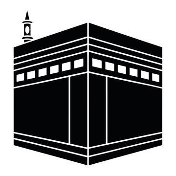 black kaaba icon clip art preview