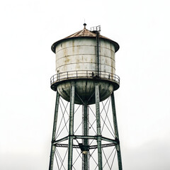 water tank in white background