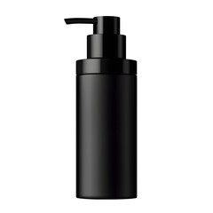 Sleek Black Matte Finish Pump Dispenser Bottle for Professional Use