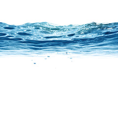 Blue Water Texture Background: Transparent and Clean