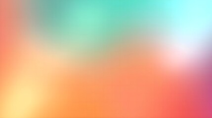 Gradient Background in Teal Blue and Tangerine Orange