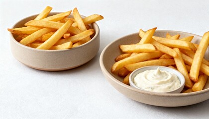 french fries with ketchup