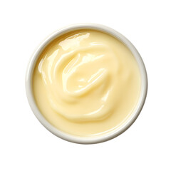 Creamy Condensed Milk in a Bowl - Professional Overhead View