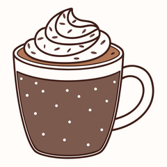 Hot chocolate, Drink, Cocoa, Cup, Beverage, Sweet, Winter drink, Dessert, National day, Cafe (2).eps