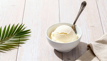 Coconut ice cream