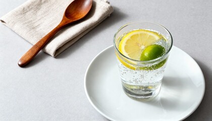 lemon mousse with spoon