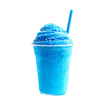 Icy Blue Slush Delight: A Refreshing Summer Treat