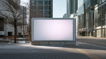 Blank Billboard created with Generative AI Technology, ai, generative