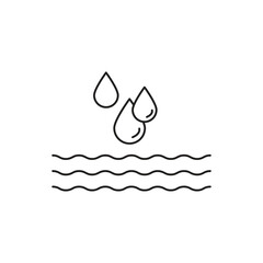 Skin Hydration Line Icon Set ? Vector Illustrations on White Background..eps