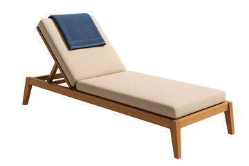 Comfortable lounge chair isolated on transparent background