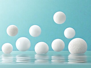 Floating Spheres: A 3D Serenity