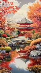 Autumn Serenity: A Digital Painting