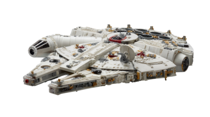 Spaceship Marvel: A meticulously crafted model spaceship, showcasing intricate detail and design, evokes a sense of futuristic adventure and exploration.