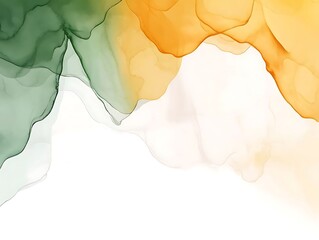 Fluid Acrylics: Amber & Emerald Dance