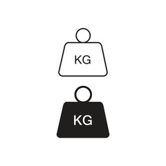 Weight Scale Icon ? Trendy Flat Vector for Web, App and UI Design..eps