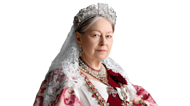 Royalty portrait: A regal figure, adorned in jewels and regalia, embodying poise and authority, captivates with a dignified gaze, signifying heritage and governance.