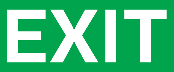 Emergency Exit Icon . Vector illustration of running man and exit door sign. Escape and evacuation symbol.