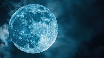 Lunar Astronomy Vistas: Full Moon Craters, Dark Night Skies, 3D Lunar Surface Orbits & Abstract Moonlight Backgrounds