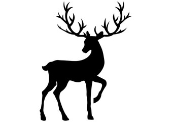 トナカイのシルエット