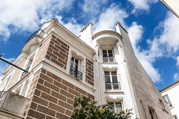Paris, France - September 11, 2025: The historic house where French singer Dalida once lived, located on rue d'Orchampt in Montmartre, Paris