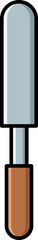 Illustration of a Garden Trowel with Wooden Handle