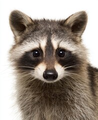 Obraz premium cute raccoon on a white background