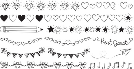 Hand Drawn Doodle Elements for Design vector