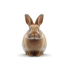 Obraz premium brown rabbit isolated on white