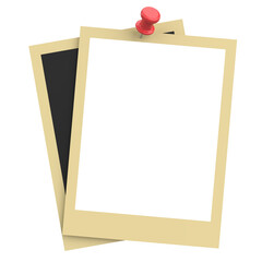 Picture frame. Portrait frame. 3D illustration.