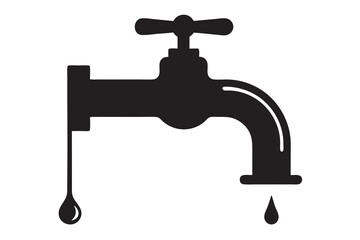 water tap isolated on white