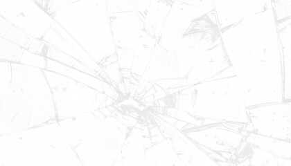 Abstract shattered glass PNG overlay, crisp cracked texture with transparent background for creative design, photo effect, mockups or digital art use