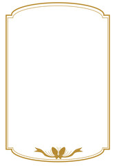 Elegant Golden Vertical Certificate Frame, wedding card frame