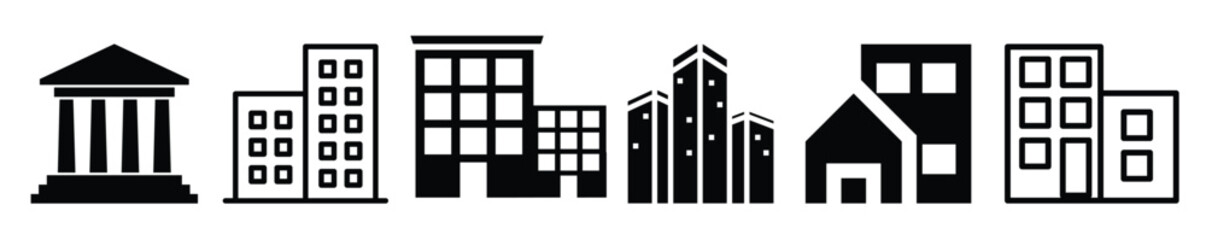 public building icon hotel apartment house icon government 
